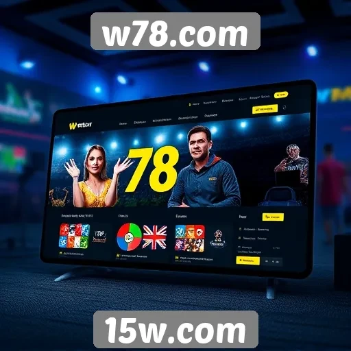 Explorando a interface de usuário do site w78.com